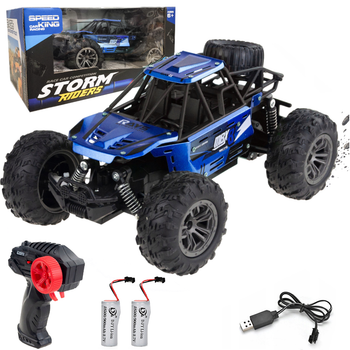 Машинка на пульте управления Big Monster Truck синего цвета (9040-2F)