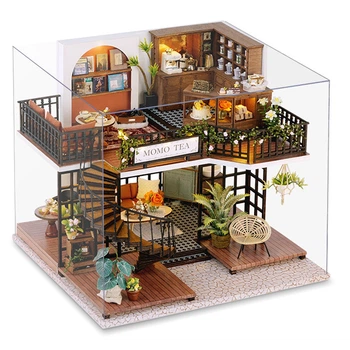DIY House румбокс будинок 3D конструктор Forest Teashop LV-001