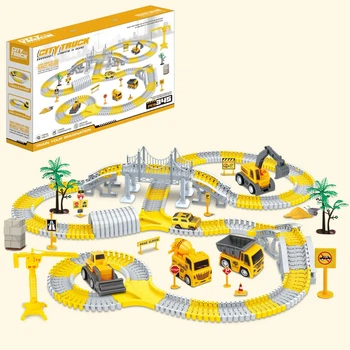 Детский автотрек City Truck на 345 деталей включает гибкий трек и машинки (426705159)
