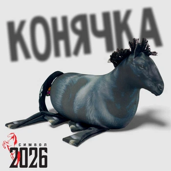 Игрушка-антистресс «Лошадка — символ года Лошади 2026», 30 см / 33123