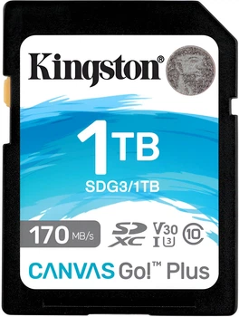 Карта памяти Kingston Canvas Go! Plus SDXC 1TB UHS-I U3 V30 (SDG3/1TB)