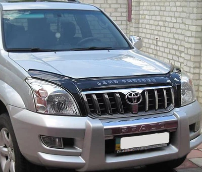 Дефлектор капота Toyota Land Cruiser Prado 120 2002-2009 с логотипом Vip Tuning
