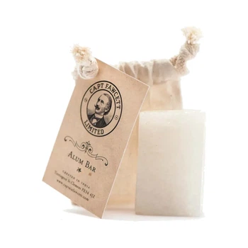 Натуральный минеральный камень от порезов в муслиновом мешочке Capitan Fawcett Traditional Alum Bar