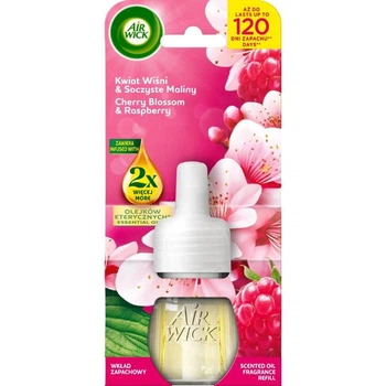 Змінний флакон запаска до електричного ароматизатора повітря Air Wick Cherry Blossom&Raspberry Цвіт вишні та свіжість малини 1 шт