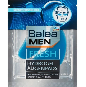 Освіжаючі гідрогелеві патчі під очі Balea Men Fresh Hydrogel Augenpads з гіалуроновою кислотою 2 шт