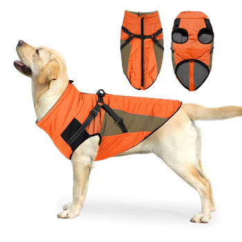 Водонепроницаемая куртка для собак Wan Talk Designer Winter Orange Dog Jacket, M