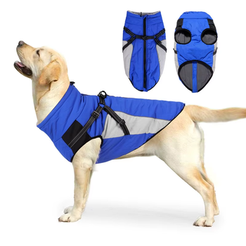 Водонепроницаемая куртка для собак Wan Talk Designer Winter Blue Dog Jacket, L