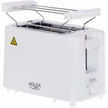 Тостер Adler AD 3223 – тостер на 2 слота, 1000 Вт, регулировка поджаривания