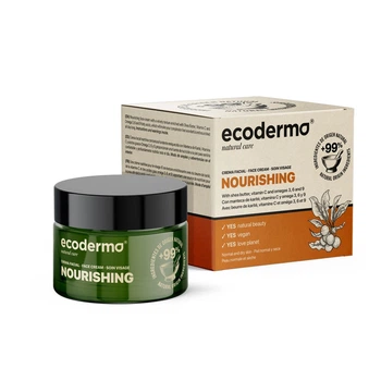 Крем Ecoderma для живлення та регенерації шкіри обличчя з комплексом поживних олій та екстрактом свертії 50мл
