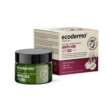 Крем Ecoderma для обличчя антиоксидантний з екстрактом сливи какаду і морських водоростей SPF 20 50 мл