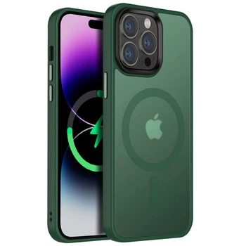 Чохол Ummi Colorful with MagSafe для iPhone 12/iPhone 12 Pro для телефону магнітна зарядка Айфон 12/Айфон 12 про Dark Green