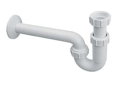 Сифон пластиковый для раковины McALPINE без слива 1 1/4x32 трубный (HC4PF-32)