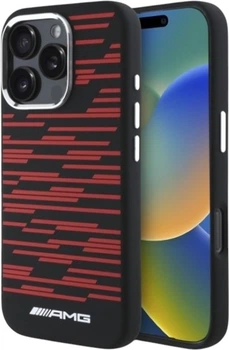 Панель AMG Silicone Graphics MagSafe для Apple iPhone 16 Pro Black (AMHMP16L24SSRRK)