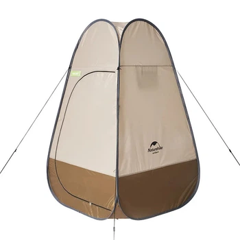Душовий намет Naturehike NH17Z002-P Розкладний Коричневий (6927595776100)