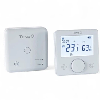 Комнатный термостат беспроводной с WiFi+USB Tervix Pro Line 118231 для котлов отопления, белый