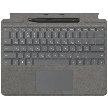 Комплект Microsoft Surface Pro 9 (клавиатура Pro Signature, серый + стилус Surface Slim Pen 2, чёрный)
