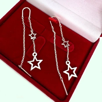 Серебряные серьги протяжки Silver Style 3019с