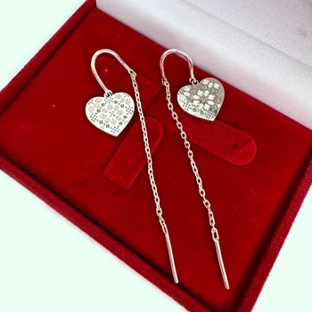 Серебряные серьги протяжки Silver Style 3000с