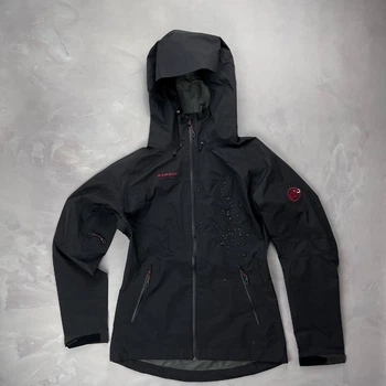 Трекінгова жіноча куртка Mammut Wenaha Gore-tex туристична на мембрані розмір XS Чорна