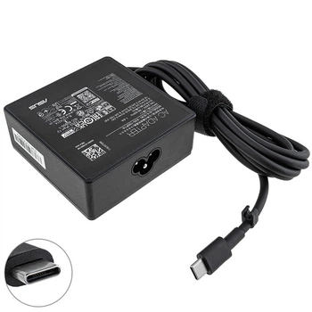 Блок живлення для ноутбука ASUS USB‑C Type‑C 100W, квадратний, чорний (кабель потрібен)