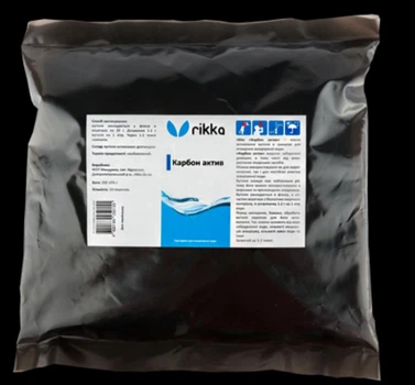 Аквариумная химия Rikka аквариумное средство для воды Карбон актив 200 г (WT-211)