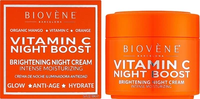 Ночной крем для лица Biovene против морщин с витамином C для сияния кожи 50 мл (8436575095011)