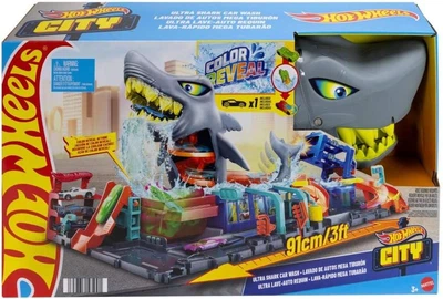Трек Хот Вилс Автомойка Суперакула Hot Wheels City Shark Car Wash