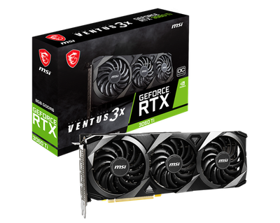 Відеокарта MSI GeForce RTX 3060 Ti VENTUS 3X 8G OC LHR
