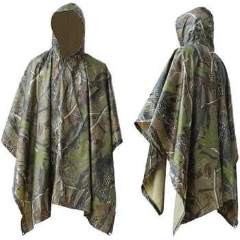 Дощовик камуфльований накидка плащ намету Ліс 142 cm * 200 cm One Size