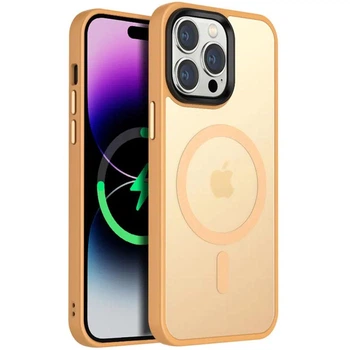 Чохол Ummi Colorful with MagSafe Apple iPhone 12 Pro Max (6.7") Персиковий / Orange