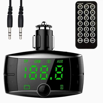 Автомобильный FM модулятор Bluetooth с MP3 microSD 90 Вт 80 см для машины модель X16 BT