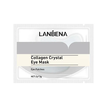 Гидрогелевые патчи под глаза с коллагеном белые Lanbena Collagen Crystal Eye Mask White, 6г/2шт