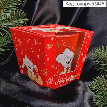 Аромасвечка стакан, 'Winter TEDDY BEAR' 15г/30год., BARTEK CANDLES, poland