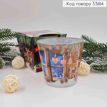Рождественская аромасвеча в стакане Charming Christmas, аромат Имбирного печенья,115г/ 30час., Польша