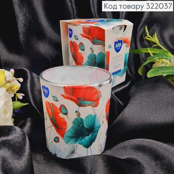 Аромасвеча стакан BISPOL "Wild flowers" 100 г/22 часов, 72s-60
