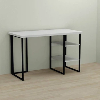 Письменный стол Ferrum-decor Кевин 76x120x70 черный ДСП Белое 32мм (FRD-103832)