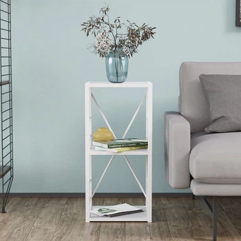 Этажерка 3/34 Ferrum-decor Серии Конект 73x34x28 белый ДСП Белое 16мм (FRD-104295)