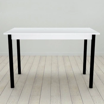 Стол кухонный Ferrum-decor Марио 75x120x60 Черный ДСП Белое 16мм (FRD-106194)