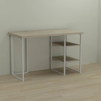 Письмовий стіл Ferrum-decor Кевін 76x140x60 білий ДСП Дуб Сонома 32мм (FRD-101265)
