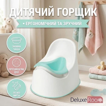 Горщик дитячий ІКЕА LOCKIG білий бірюзовий 405.915.81