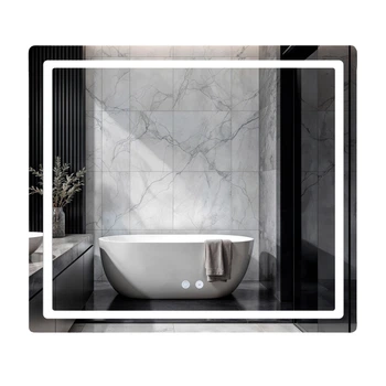 Дзеркало Qtap Mideya (MI2) 800х700 з LED-підсвічуванням Touch, з антизапітнінням, з диммером, рег. яскравості QT2078NCF807048476