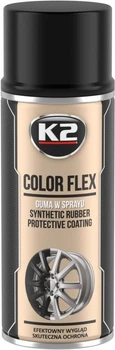 Guma w sprayu K2 Color Flex Czarny połysk 400 ml (5906534013651)