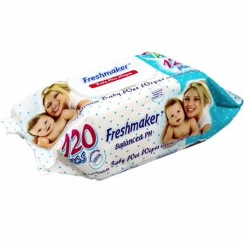 Серветки дитячі вологі Freshmaker Jumbo Pack, 120 шт.