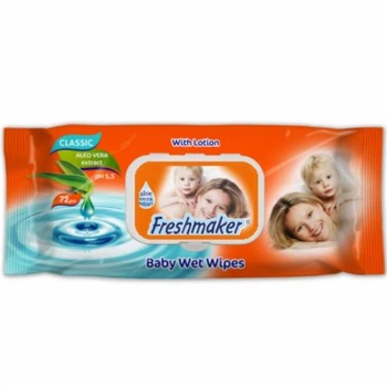 Серветки дитячі вологі Freshmaker Baby Classic, 72шт.