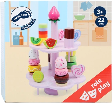 Ігровий набір Small Foot полиця з тістечками 22 елементи 5410761 (4020972033123)