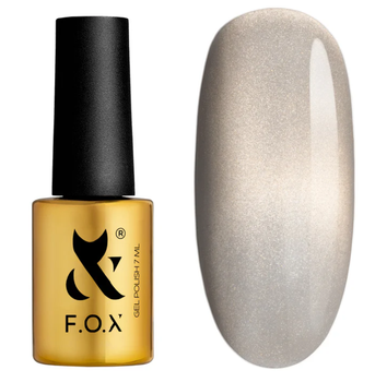 Гель-лак FOX Cat Eye 006 Холодный светло-серый-бежевый 7 мл