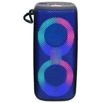 Портативная беспроводная Bluetooth колонка 1200 мАч 10 Вт 60–18000 Гц NB-041 85×85×162 мм с RGB подсветкой, пластик