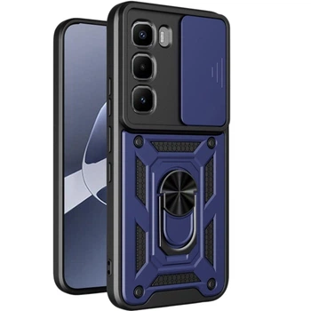 Чохол накладка Ricco Camera Sliding для Infinix Hot 60 Pro з металевим кільцем і захистом камери blue