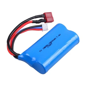 Аккумулятор силовий HJ 18650 1500mAh 7.4В для WLtoys 12428 и JJRC Q39 Т-штекер китай (150202)