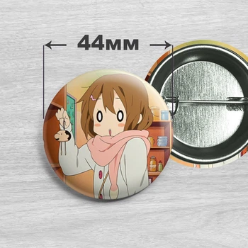 Значок Юи Хирасава из аниме Кэй-он! / K-On! №6. 44мм